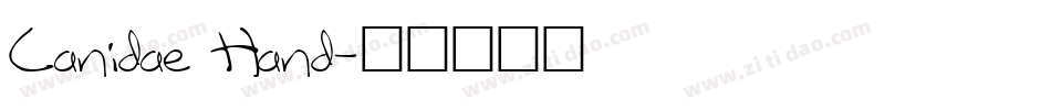 Canidae Hand字体转换